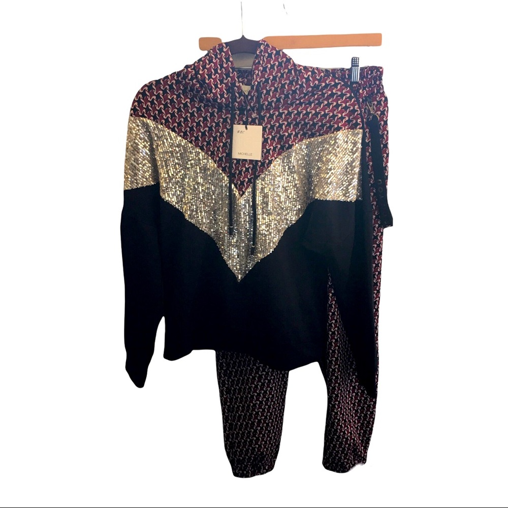 2 piece NWT Michelle sequined tracksuit